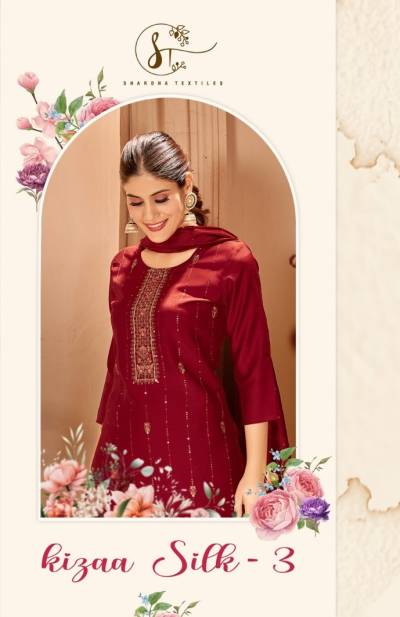 Kizaa Silk Vol 3 By Sharda Textile Silk Festive Ready To Wear Salwar Kameez Collection